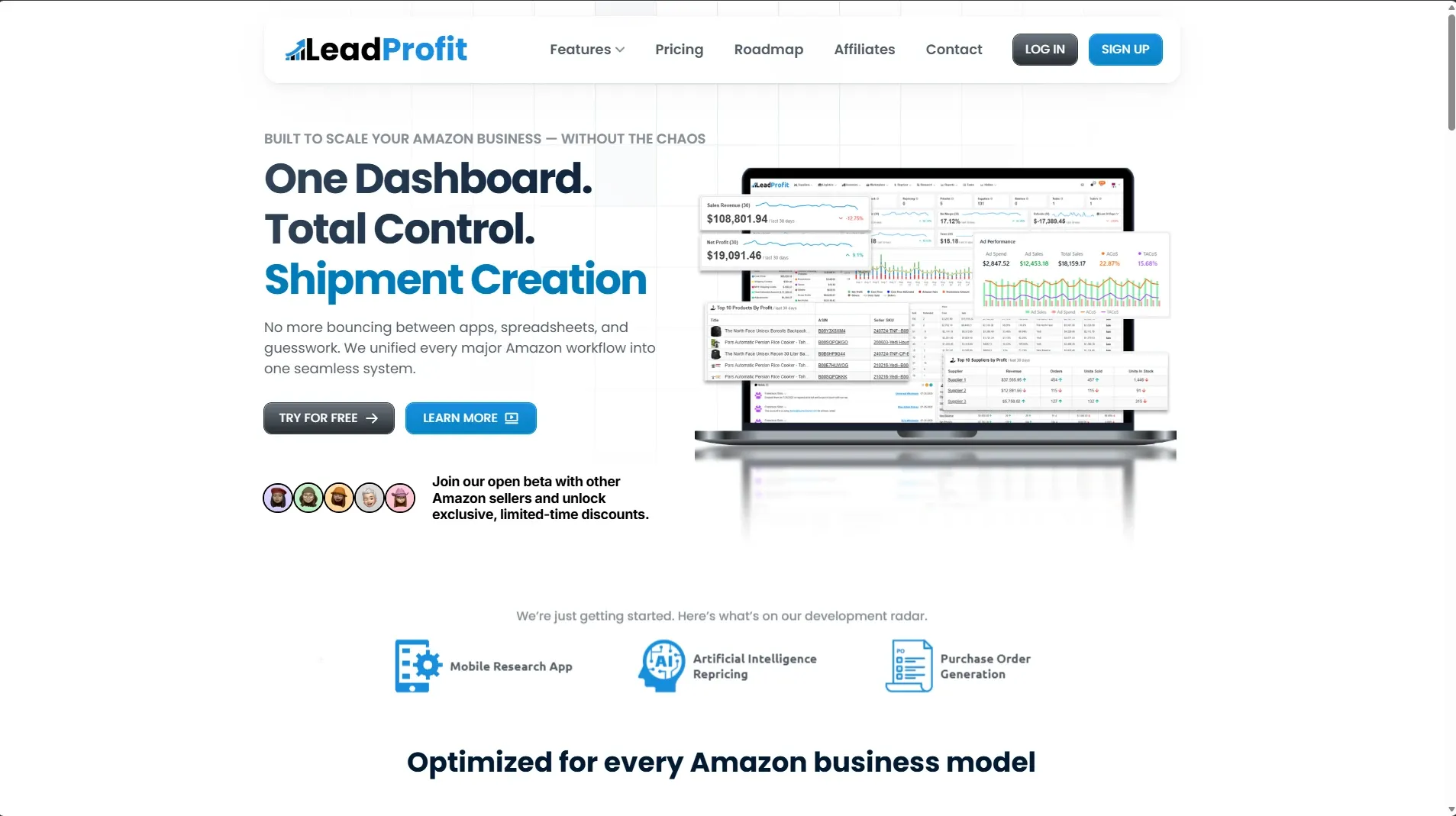 LeadProfit: Amazon Marketplace Arbitrage & Analytics preview